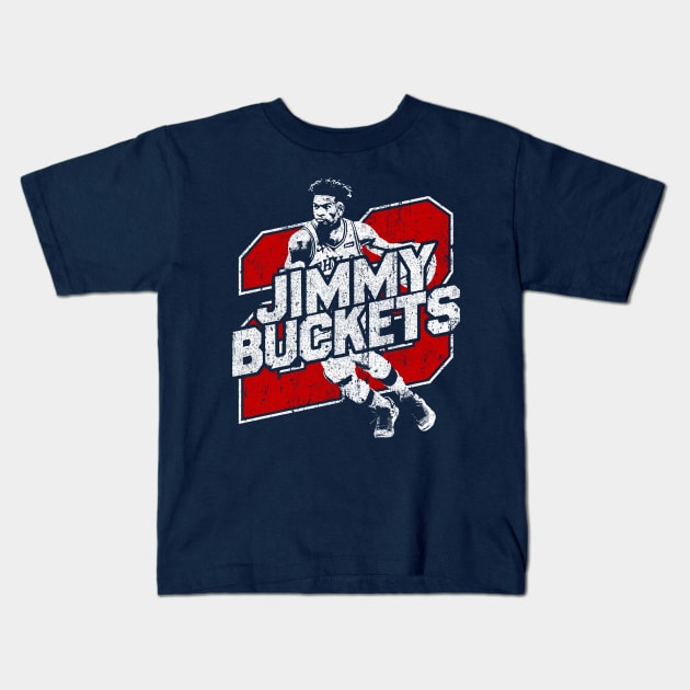 Jimmy Buckets Kids T-Shirt by huckblade